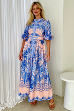 CLEMENTINE MAXI DRESS BLUE