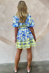 CAMILLA SHORT DRESS BLUE